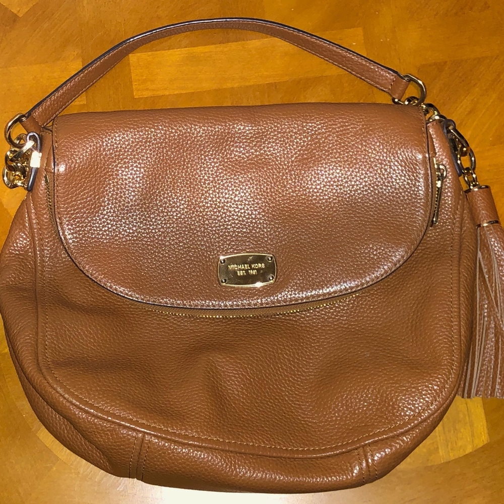 Brown Leather Michael Kors Purse